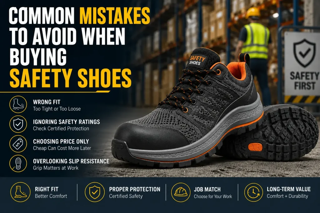 common mistakes to avoid when buying safety shoes