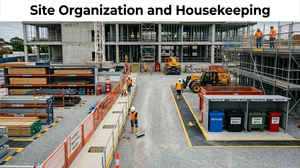 site organization and housekeeping