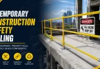 temporary construction safety railing
