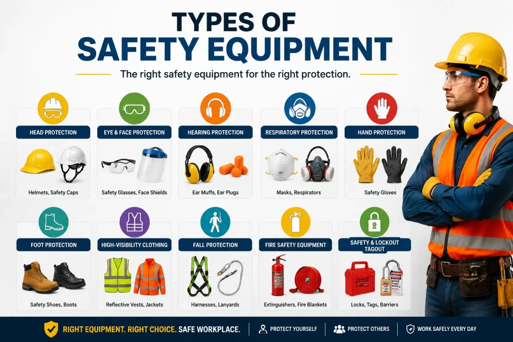 types of safety equipment