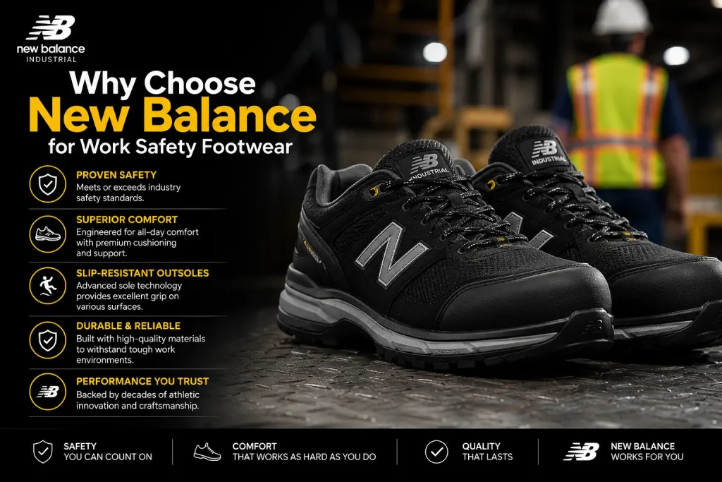 why choose new balance for work safety footwear