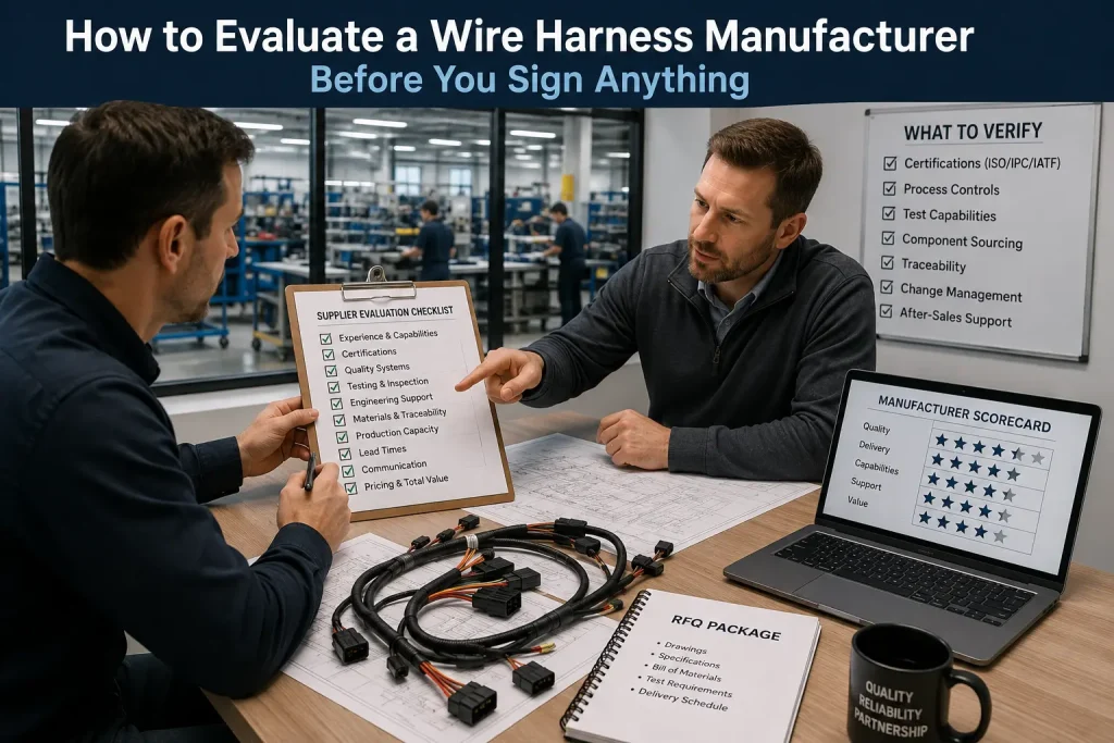 how to evaluate a wire harness manufacturer before you sign anything