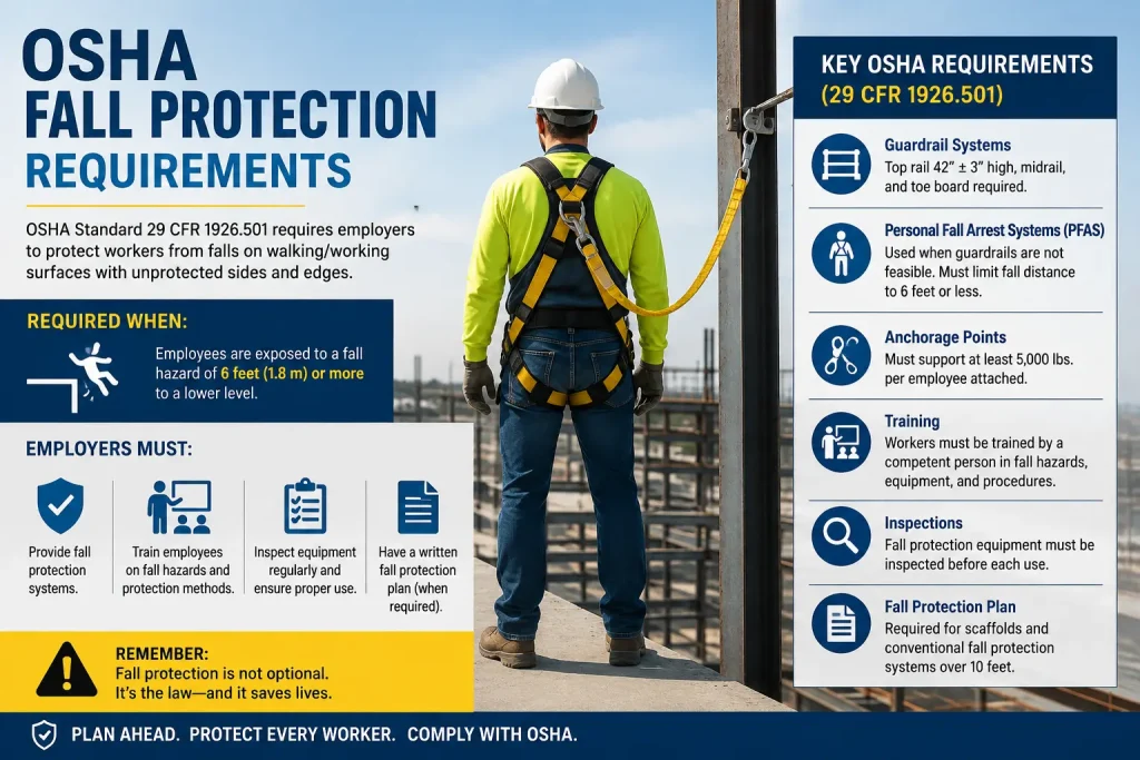 osha fall protection requirements