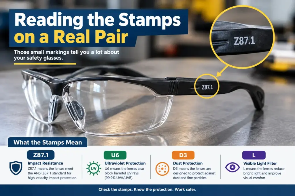 reading the stamps on a real pair