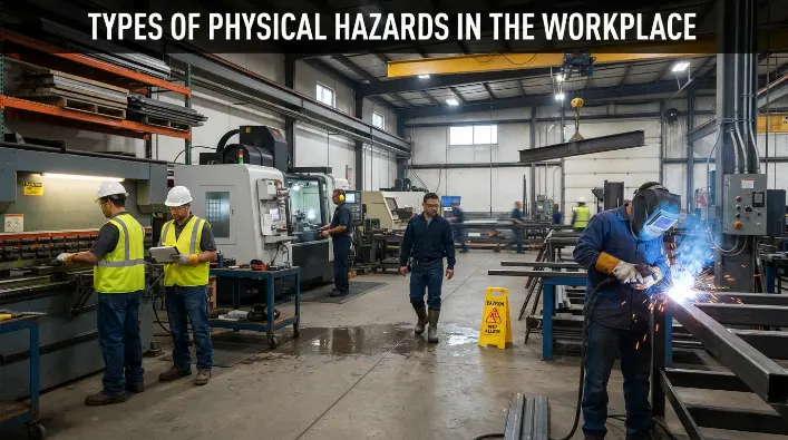 types of physical hazards in the workplace