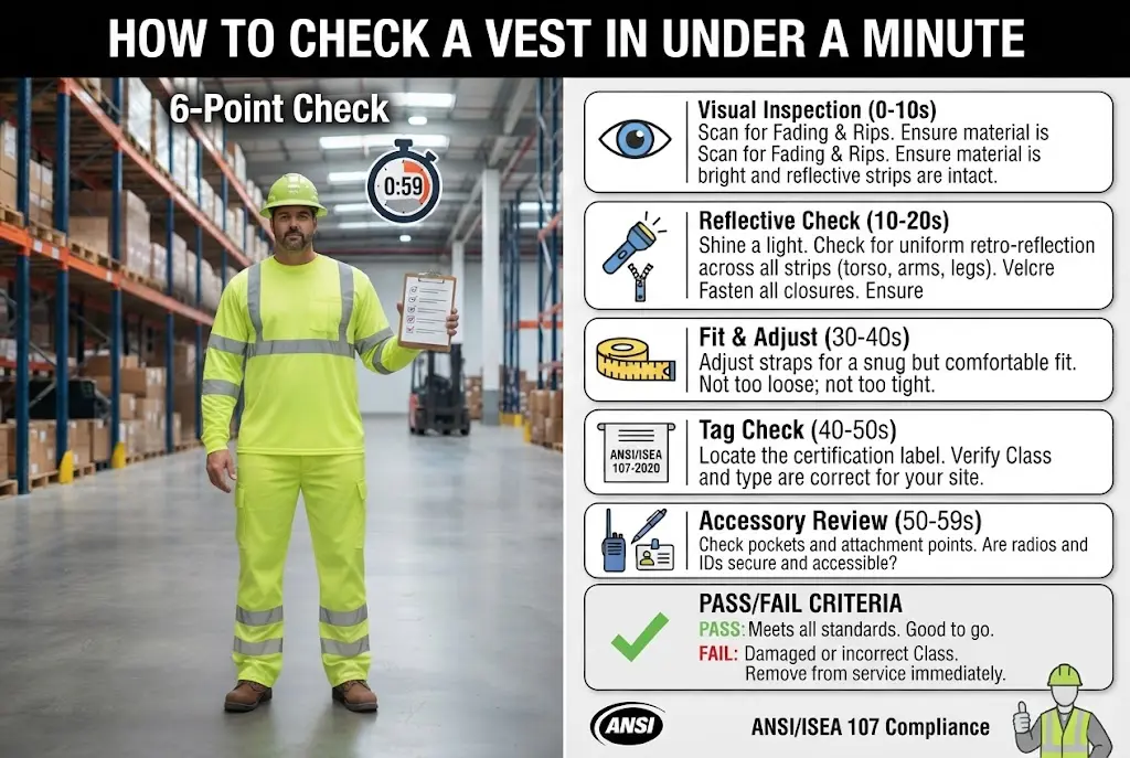 how to check a vest in under a minute